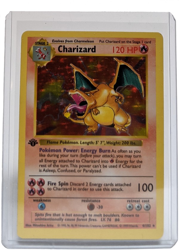 Charizard 1999 Base Set Shadowless 1st Edition #4