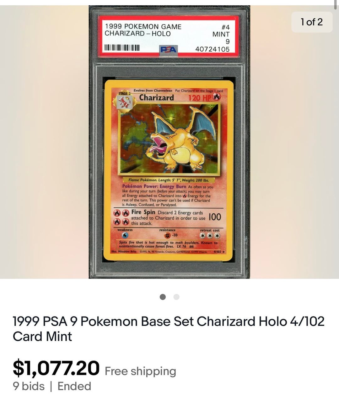 Charizard 1999 Base Set Unlimited #4